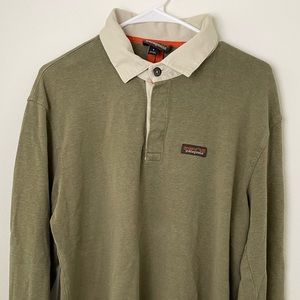 Patagonia Hemp Work Rugby Shirt | Men’s Small | Sage Khaki